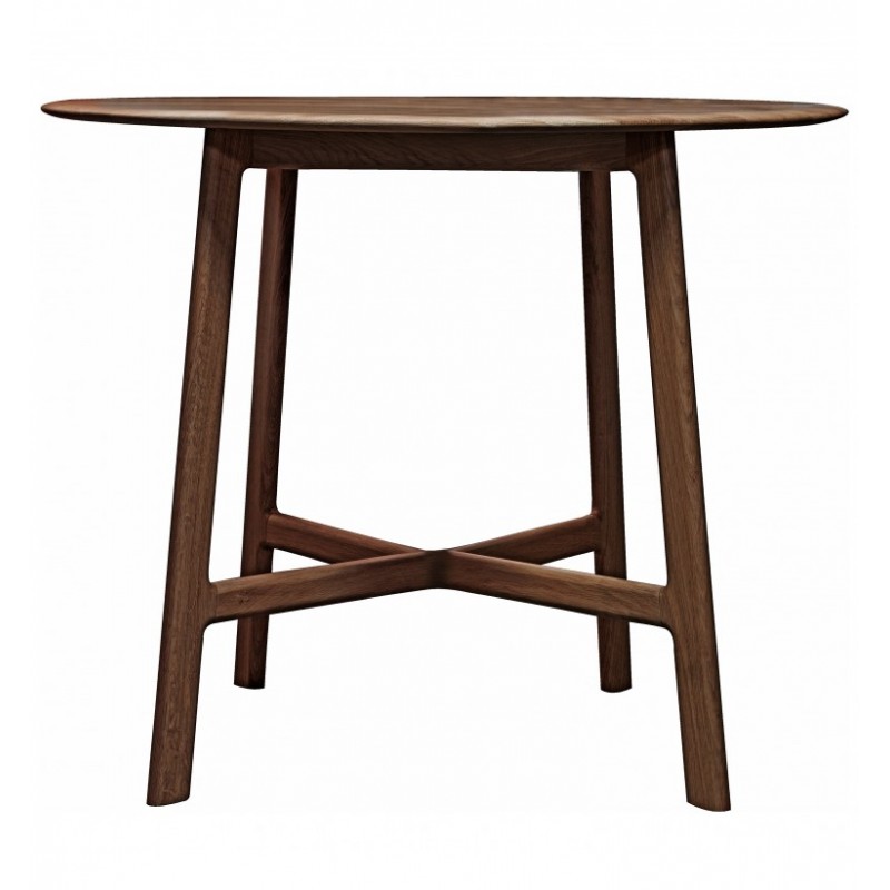 GA Madrid Round Dining Table Walnut